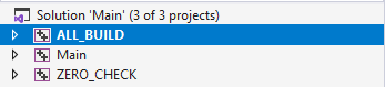 Visual Studio Generated Projects