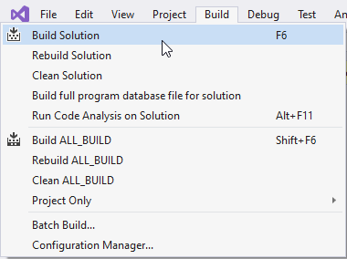 Visual Studio Build Solution